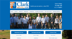 Desktop Screenshot of clarkheatandair.com