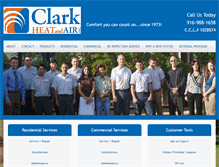 Tablet Screenshot of clarkheatandair.com
